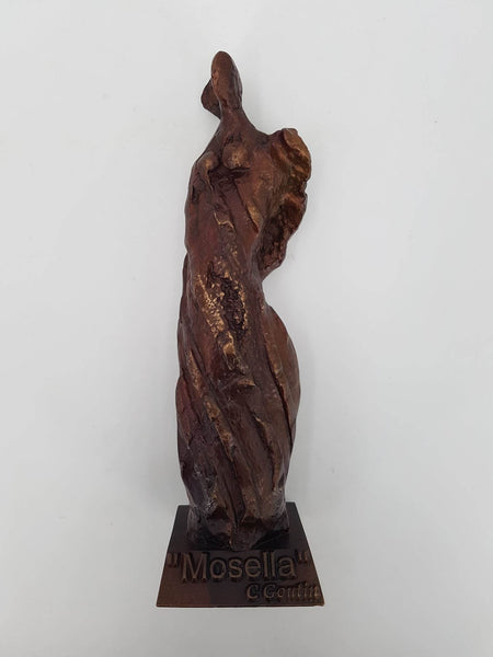 Statuette en bronze "Mosella" par Claude GOUTIN (1930-2018)