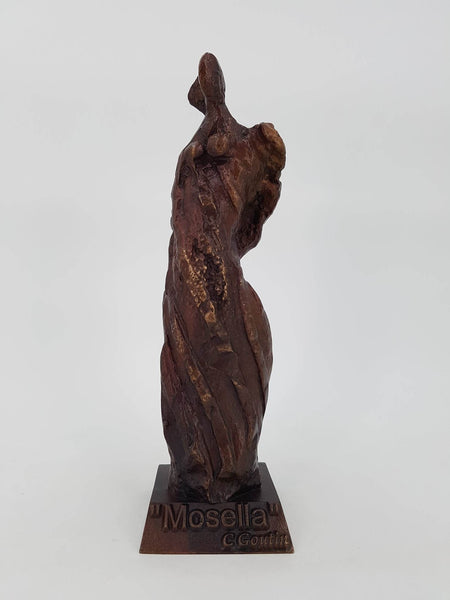 Statuette en bronze "Mosella" par Claude GOUTIN (1930-2018)