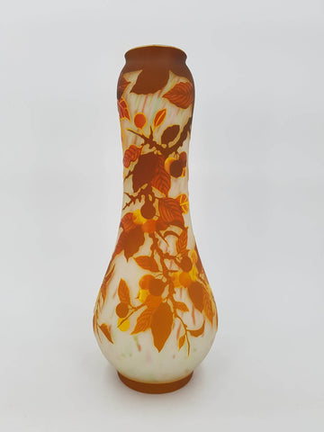 Vase en pâte de verre Daum Nancy Tip Croix de Lorraine