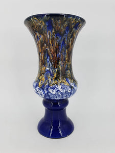 Rare vase signé par Auguste Lucchési (Vallauris) en céramique émaillée (1950)