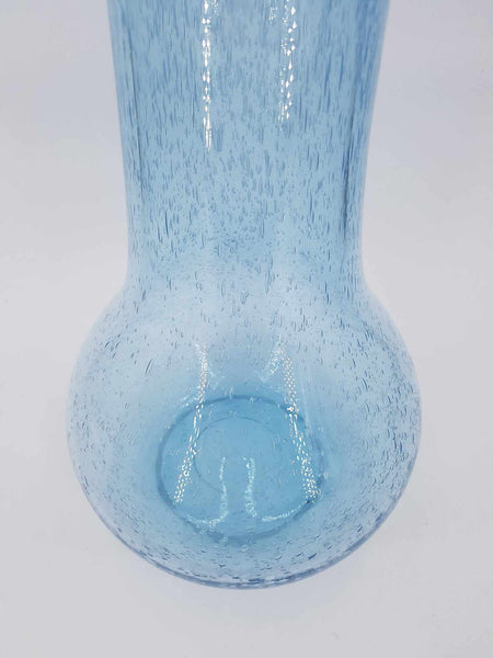 Grand vase en verre soufflé et bullé signé BIOT (46cm)