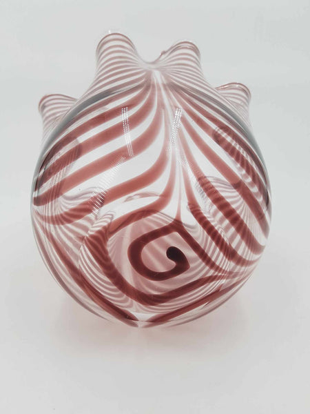 Grand vase mouchoir fazzoletto en verre de Murano