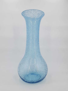 Grand vase en verre soufflé et bullé signé BIOT (46cm)