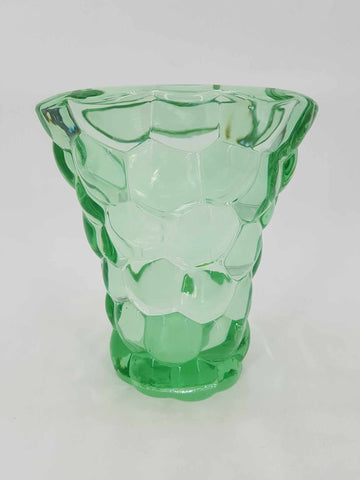 Vase "Nid d'abeille" en verre par Pierre D'Avesn (1930)