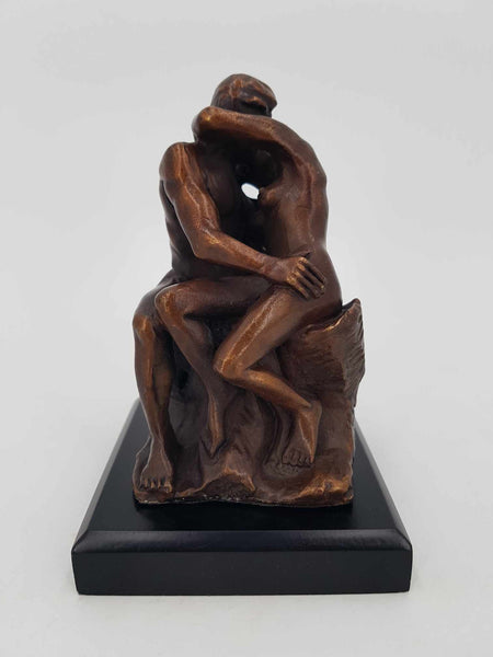 Sculpture en bronze reproduction "Le baiser" par Auguste Rodin