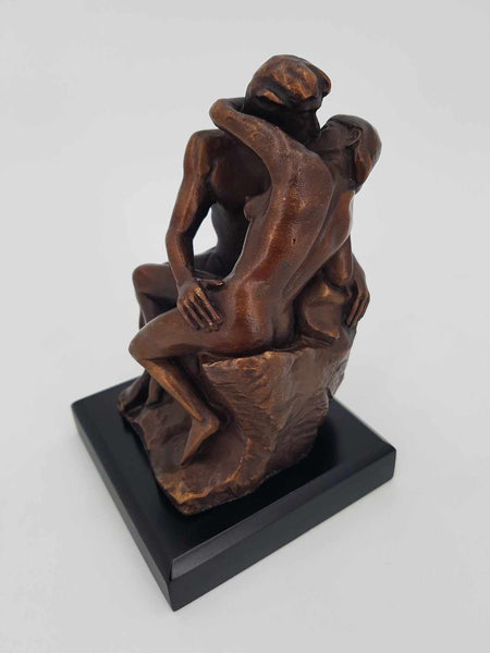 Sculpture en bronze reproduction "Le baiser" par Auguste Rodin