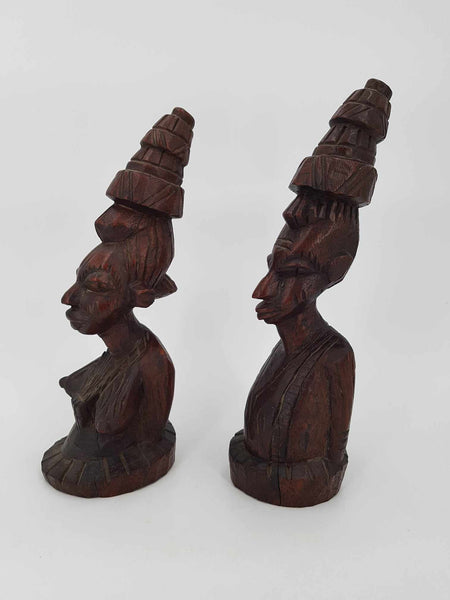 Anciennes statuettes Africaines sculptées en bois