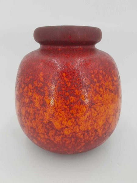 Vase boule vintage en céramique West Germany