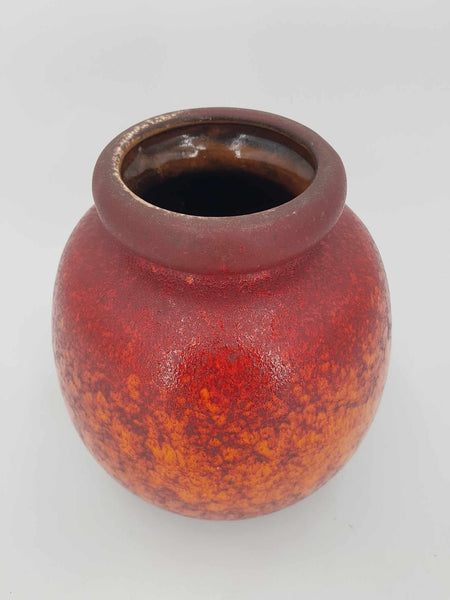 Vase boule vintage en céramique West Germany