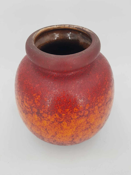 Vase boule vintage en céramique West Germany