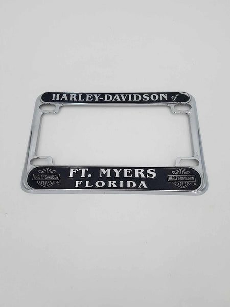 Cadre de plaque d'immatriculation Harley Davidson chrome