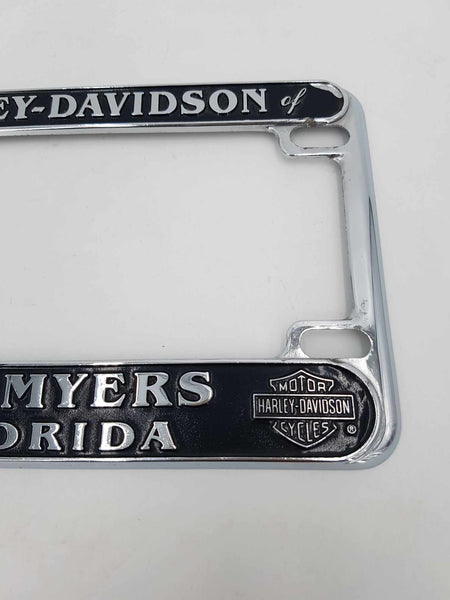 Cadre de plaque d'immatriculation Harley Davidson chrome