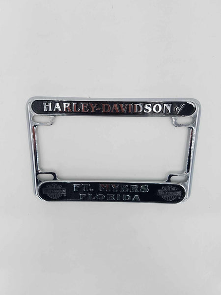 Cadre de plaque d'immatriculation Harley Davidson chrome