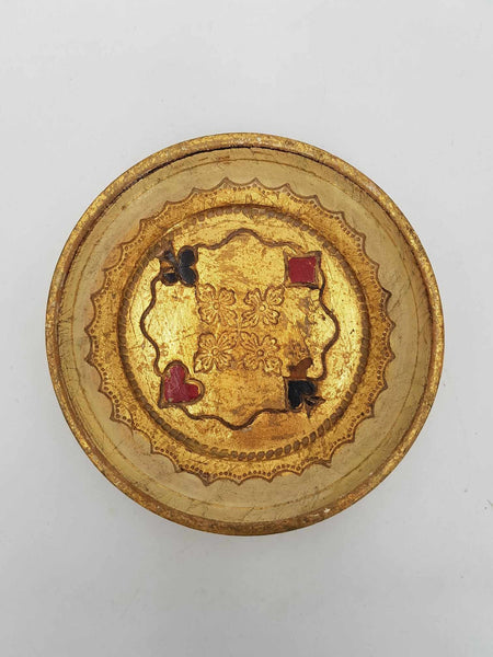 Ensemble de 6 sous-verres Florentins en bois doré