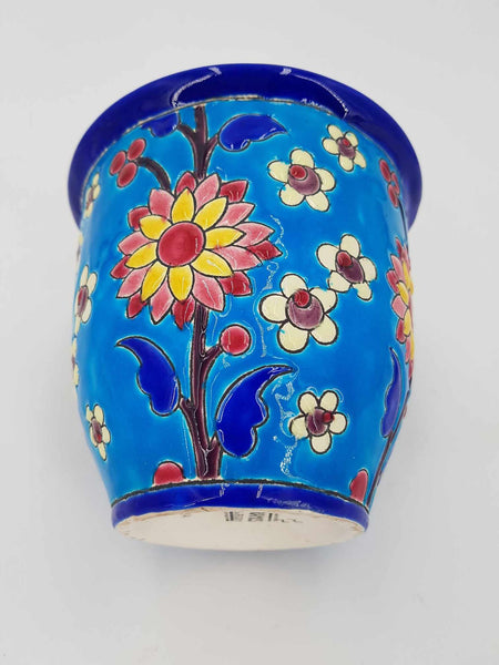 Vase ou cache pot Boch Keramis Art déco par Charles Catteau en 1936 "Décor Longwy"