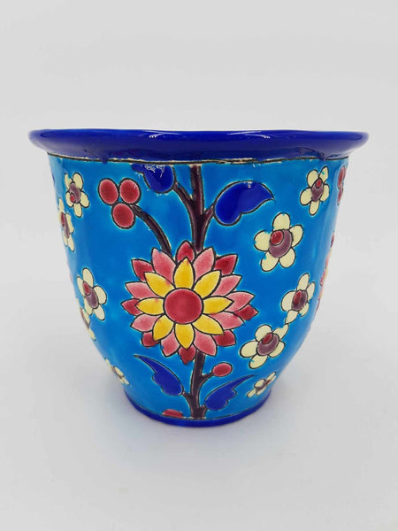 Vase ou cache pot Boch Keramis Art déco par Charles Catteau en 1936 "Décor Longwy"