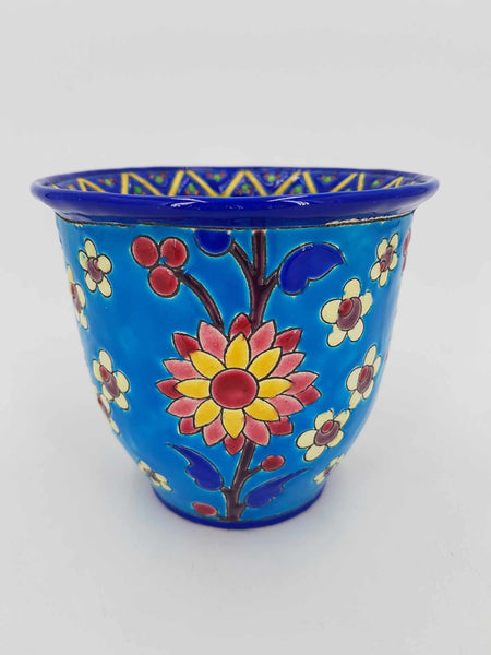 Vase ou cache pot Boch Keramis Art déco par Charles Catteau en 1936 "Décor Longwy"