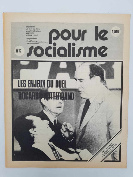 Ensemble de 25 anciens journaux "Pour le socialisme" de Octobre 1980 à Juillet 1981