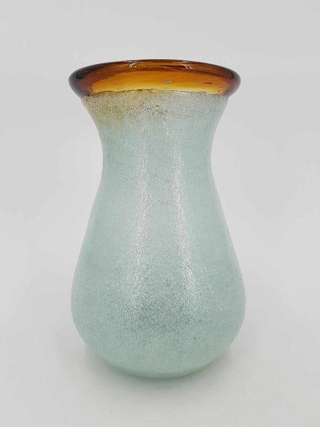 Vase Murano Art déco en verre Pulegoso par Napoleone Martinuzzi (1892-1977)