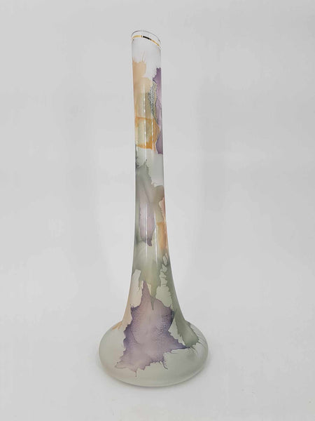 Vase soliflore en pâte de verre multicolore