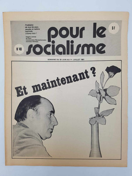 Ensemble de 25 anciens journaux "Pour le socialisme" de Octobre 1980 à Juillet 1981