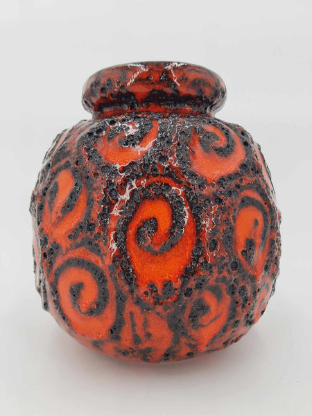 Vase boule vintage en céramique Scheurich West Germany (1960)