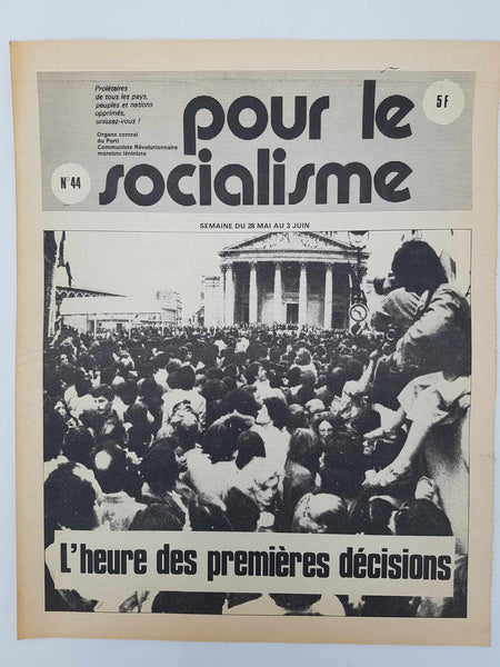 Ensemble de 25 anciens journaux "Pour le socialisme" de Octobre 1980 à Juillet 1981