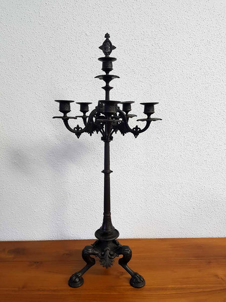 Chandelier - Candélabre en bronze par F L Vonbach Offenbach (XIXe siècle)