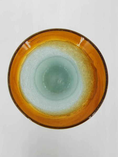 Vase Murano Art déco en verre Pulegoso par Napoleone Martinuzzi (1892-1977)