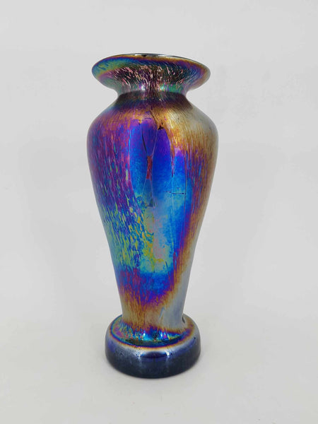 Vase en verre irisé par Frederick Carder pour Franz Austen