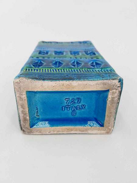 Vase vintage Blue Rimini par Aldo Londi pour Bitossi (1950-1960)
