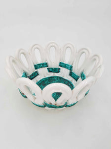 Corbeille en faïence manufacture de Sainte Radegonde Gustave Asch (1950)