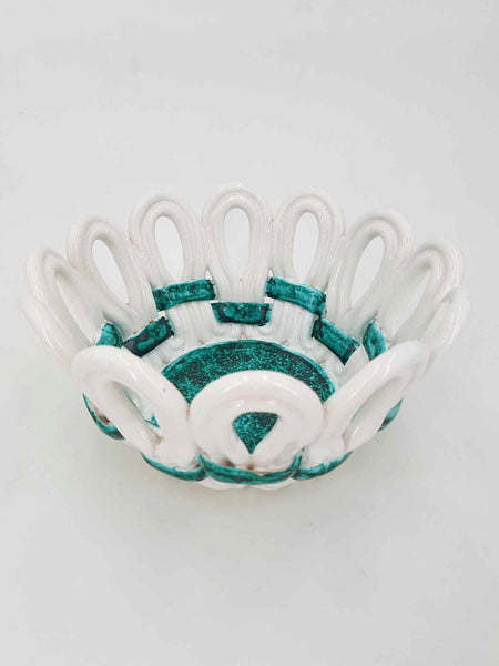 Corbeille en faïence manufacture de Sainte Radegonde Gustave Asch (1950)