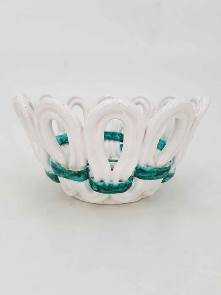 Corbeille en faïence manufacture de Sainte Radegonde Gustave Asch (1950)
