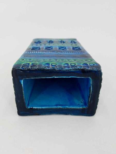Vase vintage Blue Rimini par Aldo Londi pour Bitossi (1950-1960)