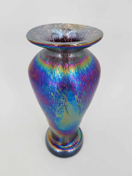 Vase en verre irisé par Frederick Carder pour Franz Austen