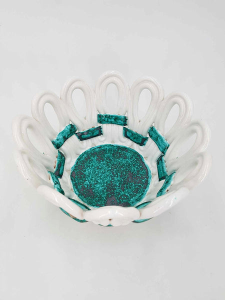 Corbeille en faïence manufacture de Sainte Radegonde Gustave Asch (1950)