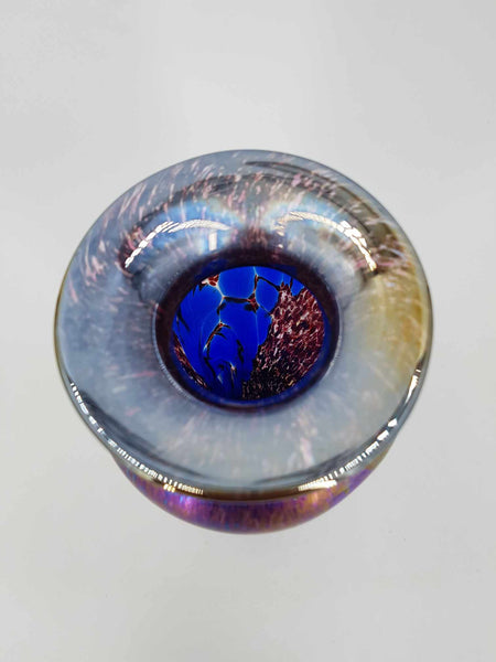 Vase en verre irisé par Frederick Carder pour Franz Austen