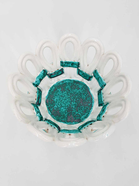 Corbeille en faïence manufacture de Sainte Radegonde Gustave Asch (1950)