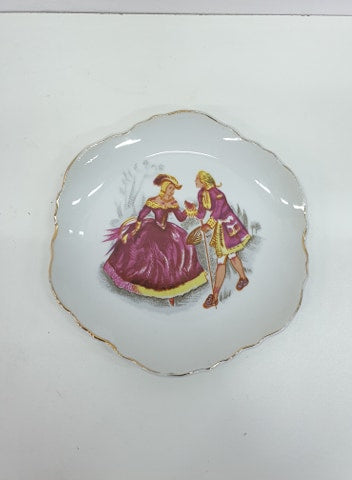 Assiette décorative en faïence