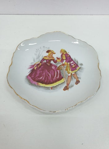 Assiette décorative en faïence