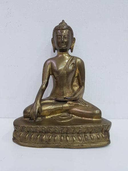 Ancien Bouddha en bronze doré