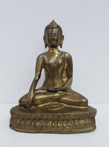 Ancien Bouddha en bronze doré