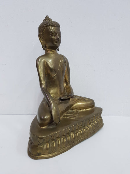 Ancien Bouddha en bronze doré