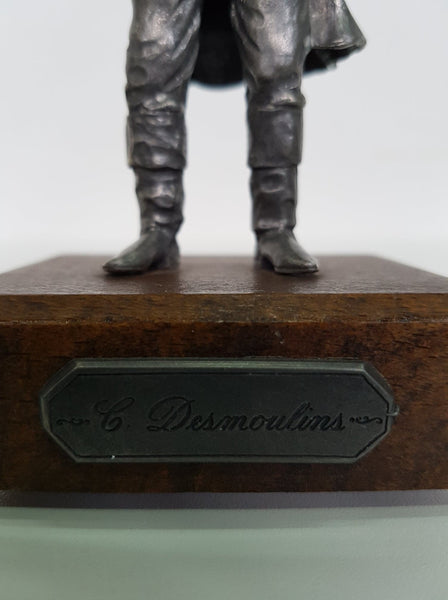 Statuette C.Desmoulins en étain