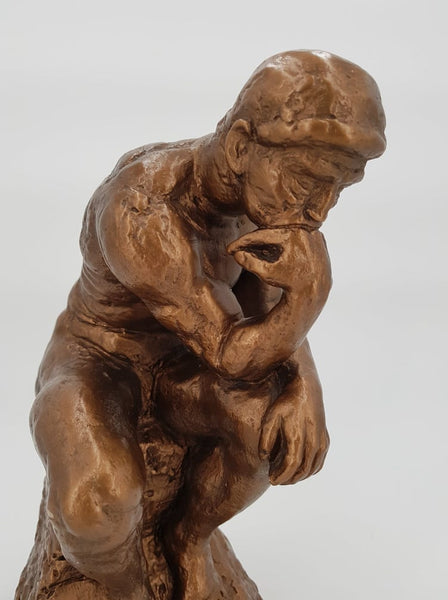 Sculpture en céramique "Le penseur de Rodin" signé Austin (1963)