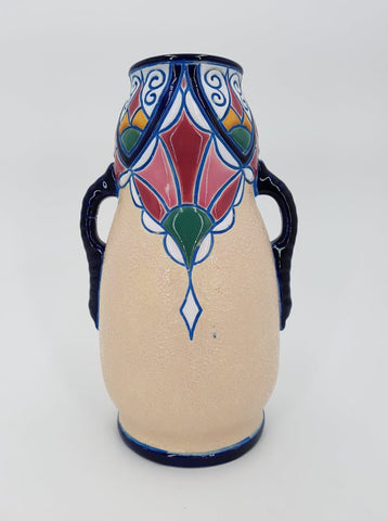 Vase antique Amphora en céramique émaillé (1920-1930)
