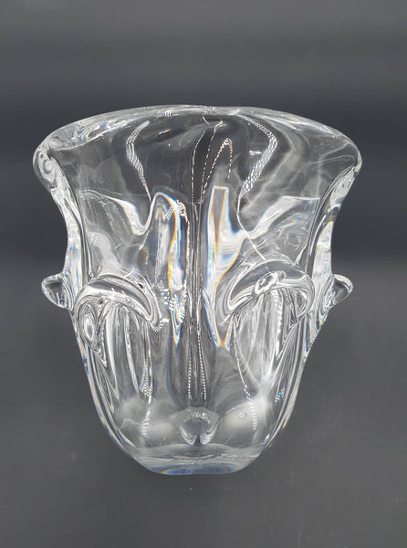 Vase en cristal estampillé Val Saint Lambert