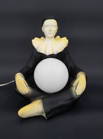 Lampe veilleuse Pierrot en bakélite des années 60