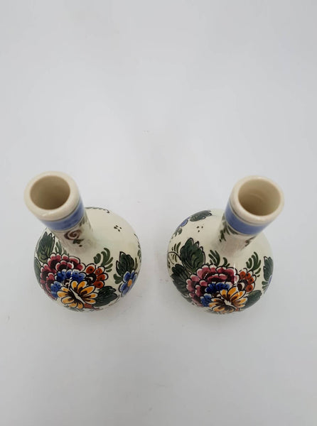 Paire de petits vases estampillés Delft des années 50